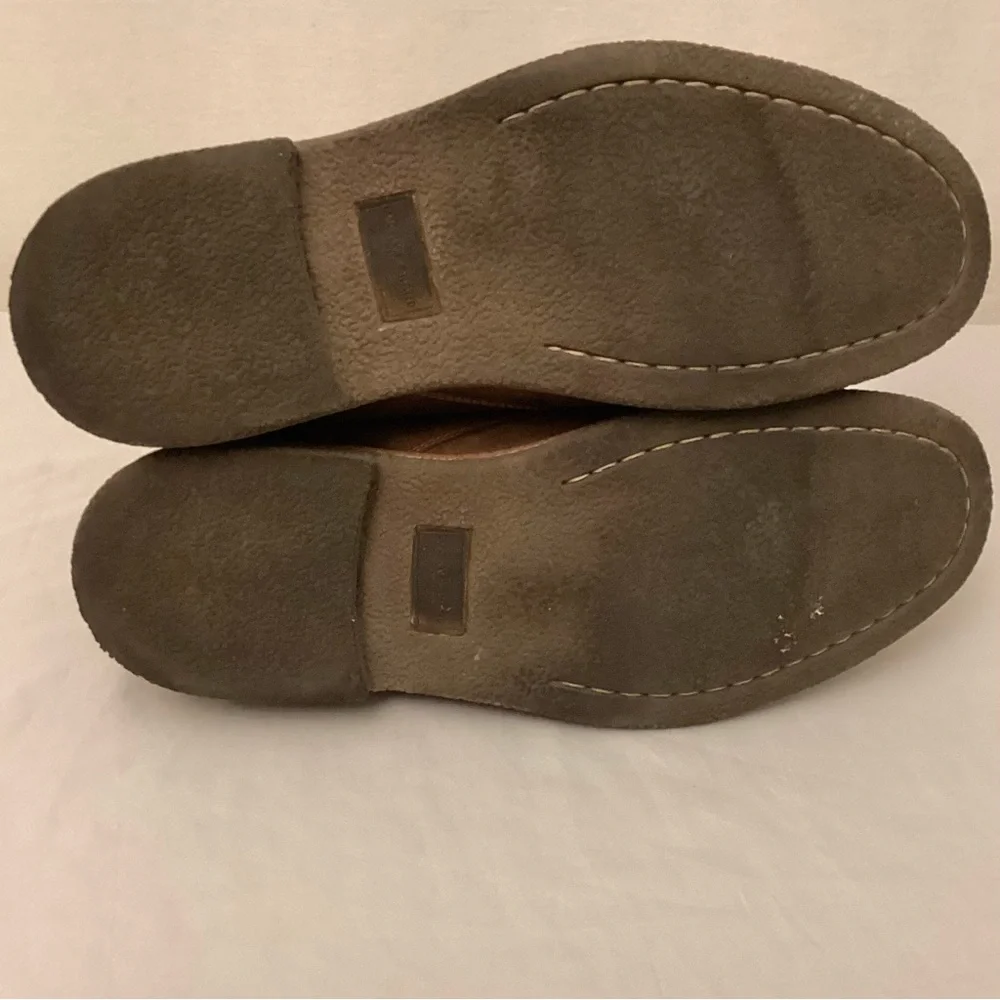 Lucky Brand 11.5 Chukka Leather Ankle Boots Brown Men’s Shoes Logo Lace Up